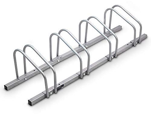 BITUXX® Fahrradständer Aufstellständer Radständer Fahrrad Bike Ständer Metall Platzsparend (Für 4 Fahrräder)