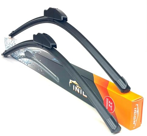 530mm 530mm GOOD WIPER AERO 2x Front Scheibenwischer Flachbalkenwischer mit Hakenbefestigung Wischerblätter Set für Frontscheibe Scheibenwischer blätter Satz Premium Qualität. INION