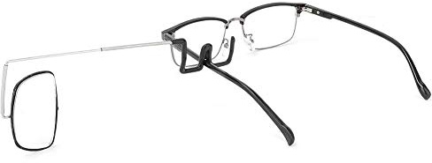 Fahrrad Brille Rückspiegel, Radfahren 360 Grad Drehbar Verstellbar Sonnenbrille Spiegel Brille Rückspiegel 16,3 * 6cm