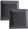 2 prises de courant MILOS avec couvercle IP44 anthracite avec cadre