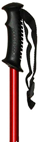 Bastón de Trekking Extensible Aluminio Color Rojo (545)