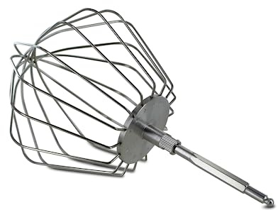 DL-pro Fouet mélangeur compatible avec Bosch MUM5 00659891 659891 Fouet à neige Unité mélangeuse 8 fils pour robot de cuisine HomeProfessional MUM 5