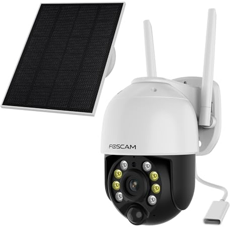 FOSCAM B4 - Camera IP Exterieur Waterproof 4 MP WiFi Panneau Solaire