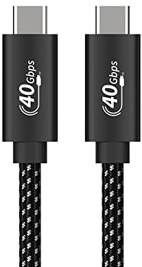 eppfun Thunderbolt 4.0 Cable, 100W Cable USB C a USB C, Soporte 8K/4K para Tablet PC MacBook ipad Chromebook