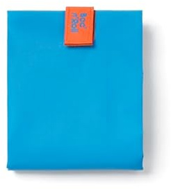 Roll'eat ® | Bolsa Merienda, Porta Bocadillos con Envoltorio Reutilizable, Porta Alimentos Ecológico sin BPA, Bolsa de Tela, Color Fluor Azul - Boc'n'Roll Fluor