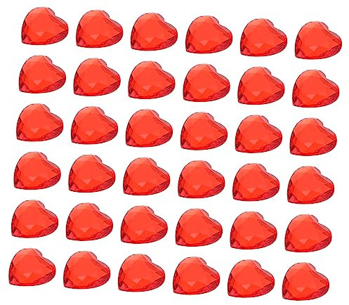 VILLCASE 100stücke Herzförmige Dekokugeln Für Valentinstag Und Hochzeiten Romantische Acryl Herzanhänger Für Dekorationen Transparent Für Festlichkeiten Und Tischdeko