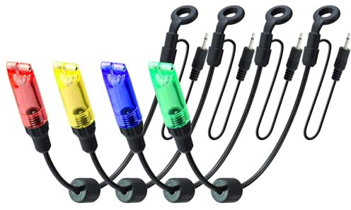 Karpfenangeln Swinger, 4 StüCk, Led-Licht, 2,5 Mm Stecker, Abnehmbar., Swinger Angeln Bissanzeiger Angelzubehör.