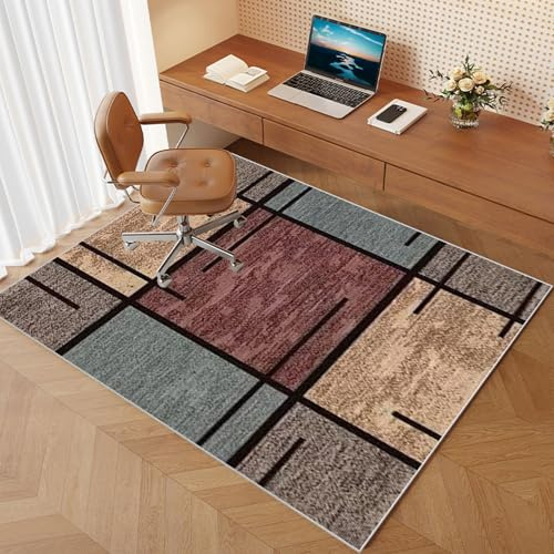 Bodenschutzmatte Bürostuhl Verschiedene Größen Bürostuhl Unterlage geeignet für Parkett Laminat Teppich Fliesen Hartböden Rechteckig Non Slip Gaming Schreibtischstuhl Schutz Matte 90 x 160 cm