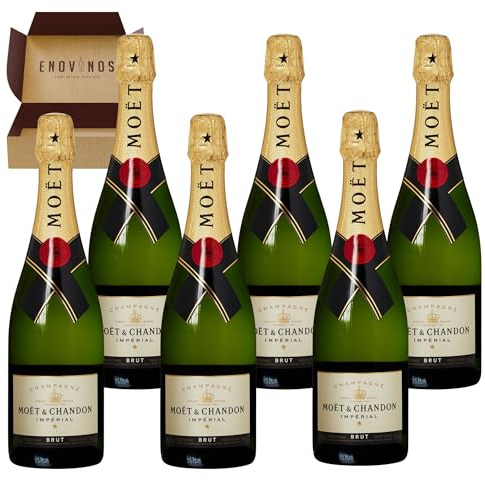 Moët & Chandon Champagne Imperial Brut 12% - x 6 Botella de Champan Moet Chandon - Mejor Selección ENOVINOS THE WINE BRAND
