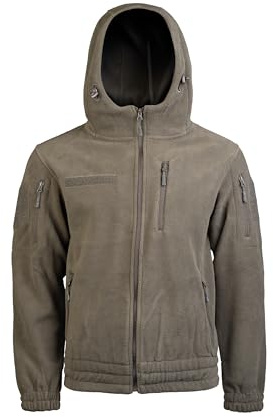 Mil-Tec köldskyddsjacka fleece Gen.II m. huva oliv, oliv, S