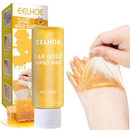 Honig-handmaske, Honey Peel off hand mask, 24k Gold Hand Mask, feuchtigkeitsspendende Reparatur-Handmaske, Honey Hand Mask, Peeling-Handmaske, Reparatur für rauhe Haut für Männer & Frauen
