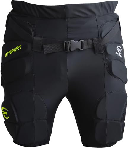 ETISPORT Pantaloni protettivi Imbottiti da Interno per Hockey, Portiere, Sci, Arti Marziali, Leggeri ed ergonomici. Uso Professionale. (L)