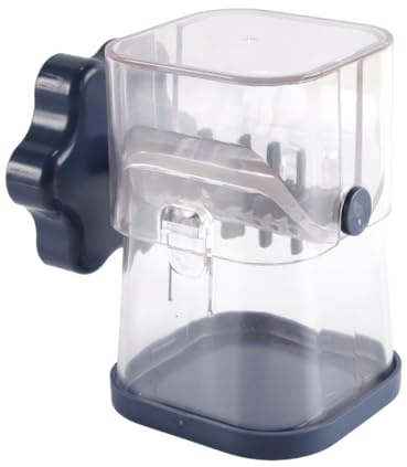 Durlo Moulin à noix manuel avec couvercle pour la cuisine, moulin à grains manuel sans effort, amandes, arachides, noisettes, noix, noix de pécan, chocolat (bleu marine)