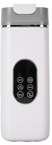XUMIUZIY Licuadora Portátil con Pantalla Digital, Batidora Eléctrica, Exprimidor, Taza para Uso Doméstico y de Oficina (WHITE)