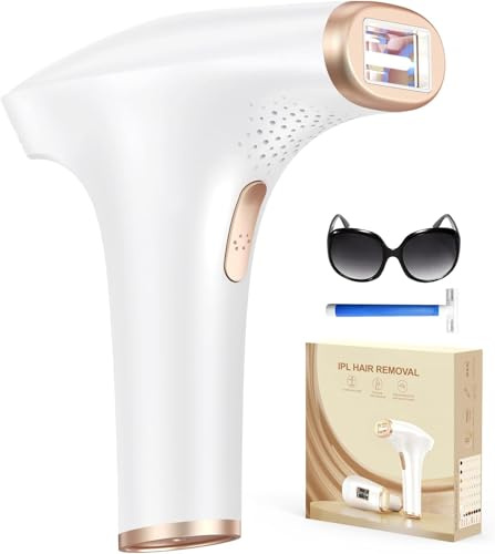 Haarlosy Épilateur Lumière Pulsée, Grande Fenêtre 5 cm², 999,900 Flashs IPL, 9 Niveaux & 2 Modes, Auto/Manuel – Épilation Laser Définitive Maison Femme & Homme, Visage, Corps, Aisselles, LCN1202