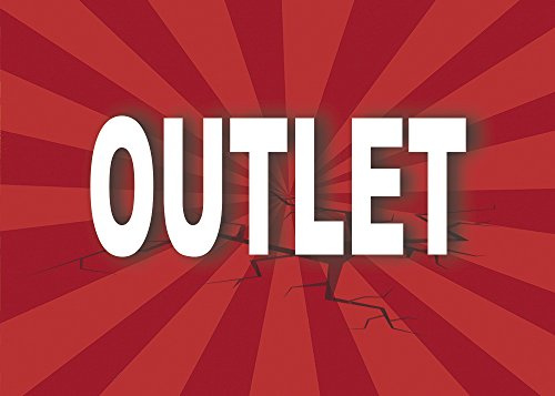 Oedim Cartel Outlet | Varias Medidas 70 cm x 50 cm | Cartel publicitario Outlet | Cartel Oferta Outlet | Cartel Oportunidad Outlet