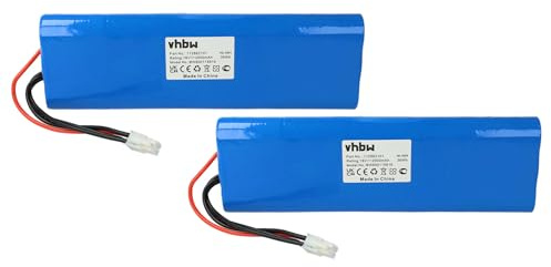 vhbw 2X Akku kompatibel mit Husqvarna Automower 210AC | 210C, 220AC, 230ACX, 260ACX, G2 (2004-2006), SH, Solar Hybrid Mähroboter - (NiMH, 2000mAh, 18V)