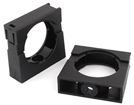 Aexit 2 Stück schwarz festmontierter Rohrclip-Bracket-Clamp für 42,5 mm Durchmesser Wellrohr (7fda0a23774cacdbaa0166e803859714)