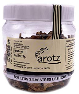 getrocknete, wilde Steinpilze - auch Boletus edulis oder Edelpilz genannt - getrocknete Speisepilze der Spitzenklasse aus Spanien - in Scheiben - 70 g, Menge:1 Stück
