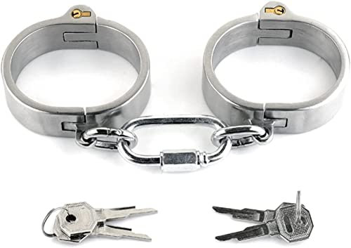 ROLOL SM aus Edelstahl für Sex, Restraint Manschetten -Handschellen (Color : Male)