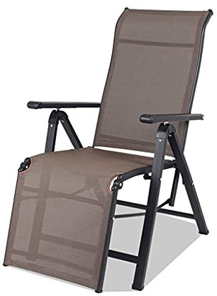 TONZN Sonnenstuhl, klappbar, Liege, Liegestuhl, Strandstuhl, Ruheliege, Schwerelosigkeitsstuhl, Bürostuhl, Strandterrasse, Garten, Campingstuhl, extra breit, 60 cm (Col(4)