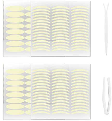 ZXUPOI 1920 Pcs Schlupflider Stripes Schlupflid-Tape Streifen zum Augenlid-Lifting ohne OP! (wasserfest, 24h Halt, double eyelid lifting tapes) Augenlid-Tape,Hautfarbe