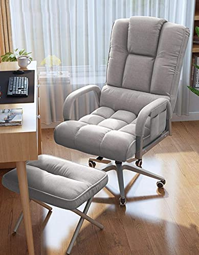 Garden Lounger,Office Chair, Gaming Chair Swivel Chair for Adults, Computer Desk Chair with Footrest-Five-Claw Gray