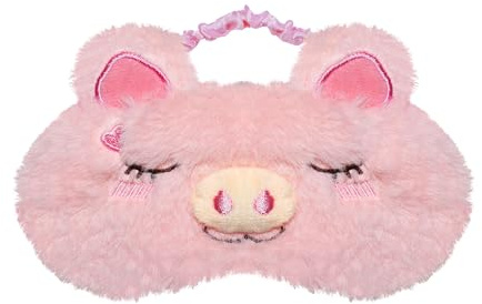 Augenmaske, Ynaice 3D Süße Schweinchen Schlafmaske Neuheit Lustig Weiche Augenmaske Abdeckung für Erwachsen,für Reisen, Nickerchen(Rosa,Schweinchen)