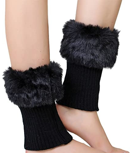 Damen Stulpen Bunt Beinwärmer Mädchen Strümpfe Mit Stiefeln Tragbar Knöchelwärmer Solide Socken Kawaii Herbst Thermo Beinstulpen Legwarmers Crochet Ballettstulpen Winter Beinstulpen Lange/Kurz