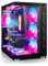 SQ-Tower Xtreme H01T RGB Gaming Gehäuse Mid-Tower ATX, Tempered Glass Panel, 10x ARGB 120mm Lüfter vorinstalliert, schwarz