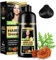 Shampoo per tinture per capelli neri, shampoo per colorazioni naturali istantanee per capelli Shampoo per tinture per capelli neri 3 in 1, tinture per capelli a lunga durata, copertura al 100%, 500 ml