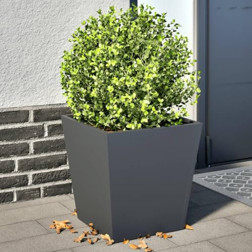 LAPOOH Pflanzkübel 2 STK. 30x30x30 cm Edelstahl, Blumentopf Gross, Blumenkasten Balkon, übertopf, Pflanzkasten, Flowerpot, Kräuterbeet Für Die Küche, Vertikalbeet - 851047