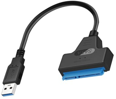 Artibetter Cavo Dati Usb 3.0 a Iii Adattatore Per Disco Rigido Esterno Trasmissione Veloce Max 600 /S Con Chip Intelligente E Led Indicatore Nero