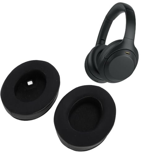 Upgraded Replacement Ear Pads for WH-1000XM4 Wireless Headphones, Gel Protein Leather Memory Sponge Earpads Cushions, Enhanced Sound Quality