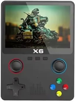 NULA X6 - Console da gioco portatile retrò con scheda TF da 32 G / 10.000 + giochi 11 + emulatori da 3,5 pollici, schermo IPS portatile Pocket Arcade Retro console da gioco