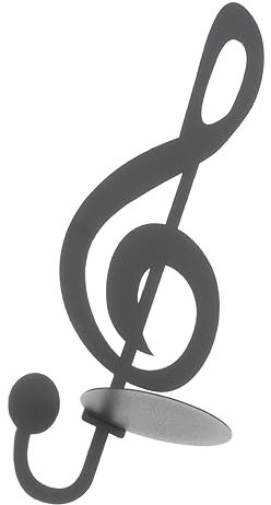 DECHOUS Musiknoten-wandkerzenhalter Aus Metall Für Wanddekoration Badezimmerdeko Oder Kaminsims Warme Und Romantische Atmosphäre Zu Schaffen