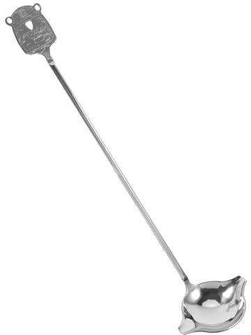 UTHCLO Mestolo Acciaio Inossidabile Con Beccuccio Angolato Cucchiaio Versatile Per Zuppe e Salse Facile Da Usare Per Destri e Mancini Resistente e Lavabile Lavastoviglie