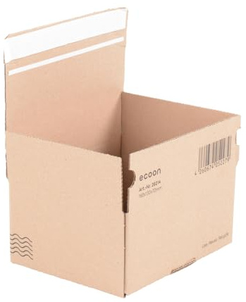 BB-Verpackungen 20x DHL Kleinpaket Automatikbodenkarton 163 x 133 x 76 mm selbstklebend (20 Stück) | schneller Aufbau, DHL-versandoptimiert und leichtr Versandkarton für kleine Waren