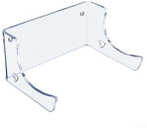 Yuanpgky Skateboard-Wandhalterung für Deck-Aufbewahrung, verstärktes Acryl-Display mit Edelstahl-Hardware, schwebender Effekt, Montagehalterung für Einzelbett (transparent)
