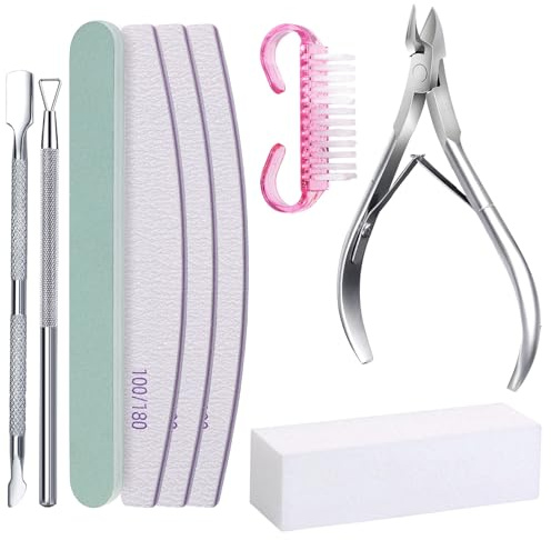 Unverzichtbare 9-teilige Nagelfeilen Und Nagelhautschieber Kollektion Für Umfassende Maniküre Und Pediküre Anforderungen. Nagelfeilen Set