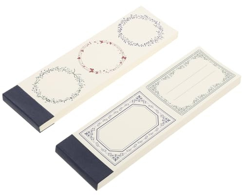 JOINPAYA Kreativer Kleiner Notizblock aus Papier 2 Stück Beige für Persönliches Schreiben für Schule und Zuhause
