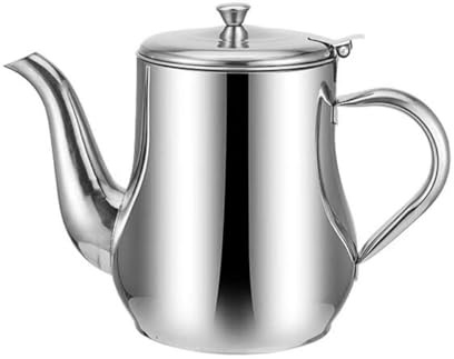 HOMSFOU Recipiente para Grasa y Aceite de Cocina Colador de Acero Inoxidable 70 Oz, Adecuado para Filtrar y Guardar Aceite Residual en Cocinas Domésticas