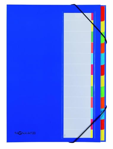 Pagna Deskorganizer Premium (Sammelmappe, 12 Fächer) blau
