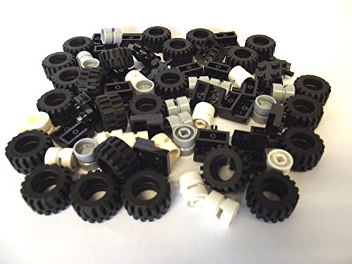 Lego - Roues de 72 pièces, de pneus et Jeu de l'essieu. La Livraison Sera effectuée comme indiqué.