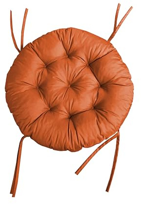 chilly pilley Papasan Impermeable Papasan Cojín Jardín Cojín Papasan Cojín Silla Cojín Mecedora Muchos Colores Y Tamaños (130cm, Naranja)