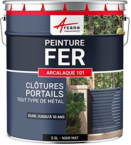 Vernice per Metallo - ARCALAC 101 - Nero Opaco - RAL 9005 - ARCANE INDUSTRIES