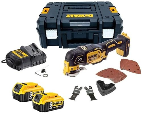 Strumento multifunzione 18 V Li-Ion (2 x 5,0 Ah) 32 accessori in TSTAK - Dewalt DCS355P2