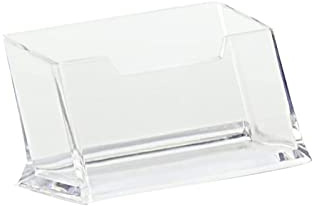 YYST 3 Stück Visitenkartenhalter Acryl Visitenkartenständer Transparent Visitenkarten Aufsteller Visitenkarte Tischständer für Geschäftsleute Heim Büro Sammlung Veranstalter