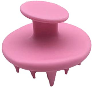 Healeved Hair Scalp Massager Shampoo Brush Pink Soft Silicone Head Brush for Scalp Cleaning and Relaxation to and Promote Circulation