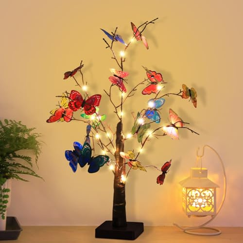 LED Leuchtzweige, Osterdeko Frühlingsdeko Lichterbaum Innen Mit 20 Led Glühbirnen Batteriebetrieben, Einstellbar Lichterzweige Deko Aesthetic Led Deko Lichterkette Blumen Für Frühling Ostern (C)